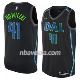 Camiseta Hombre Dallas Mavericks Dirk Nowitzki 41 Nike City Edition Swingman